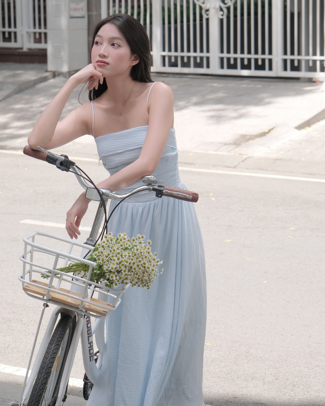  MARSHMALLOW MIDI DRESS 