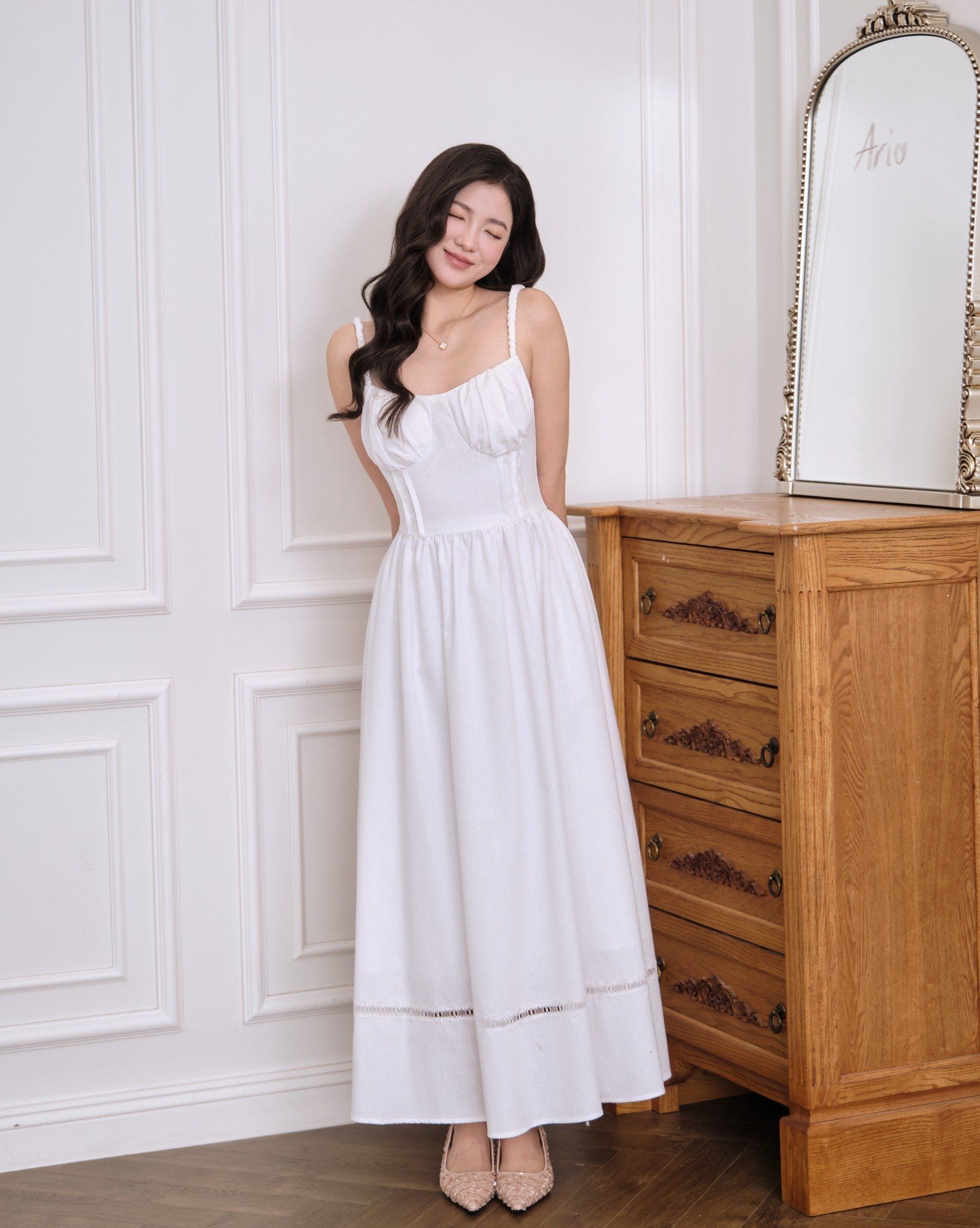  KATIE MAXI DRESS - WHITE 