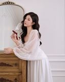  BUTTERFLY CARDIGAN - WHITE 