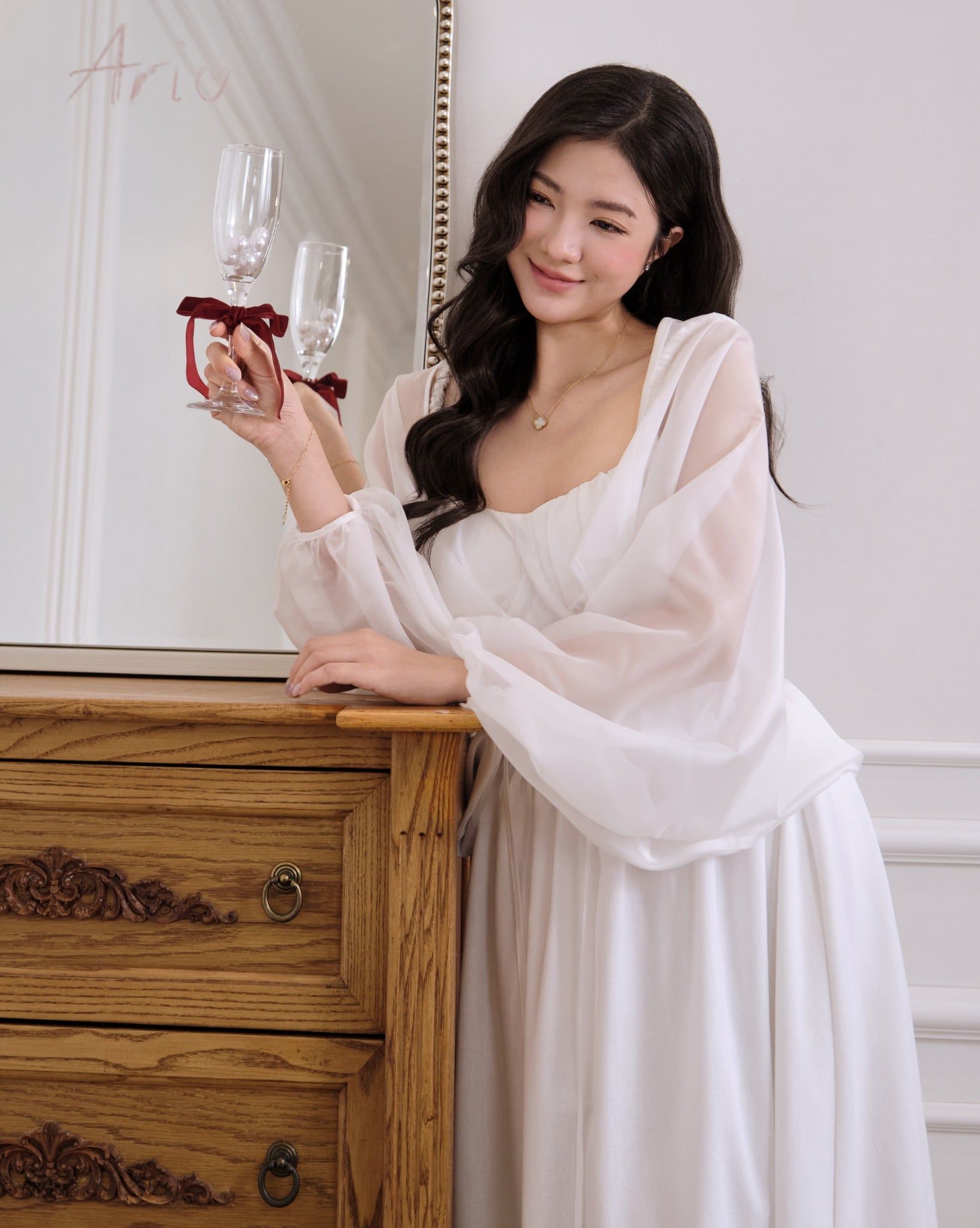  BUTTERFLY CARDIGAN - WHITE 