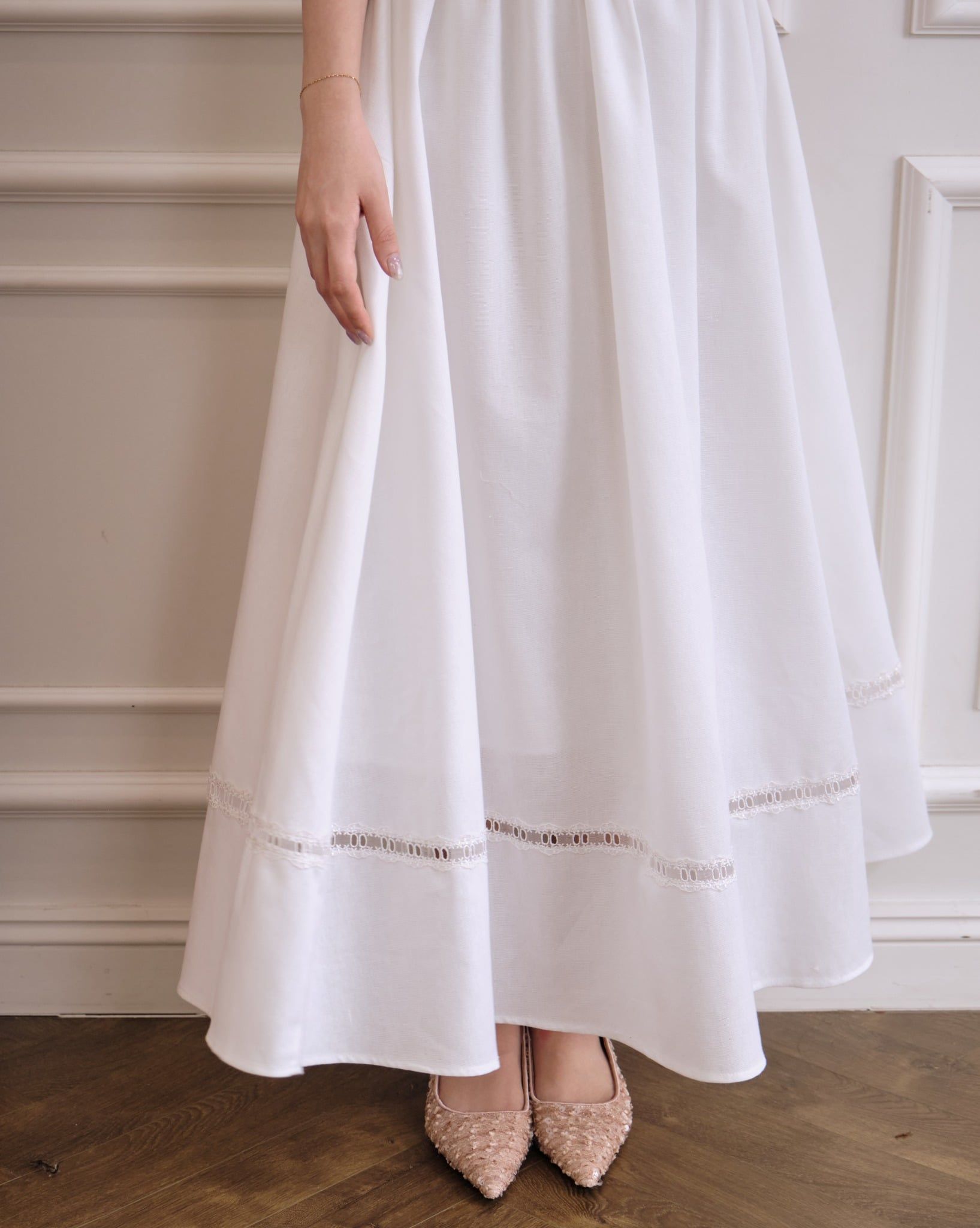  KATIE MAXI DRESS - WHITE 