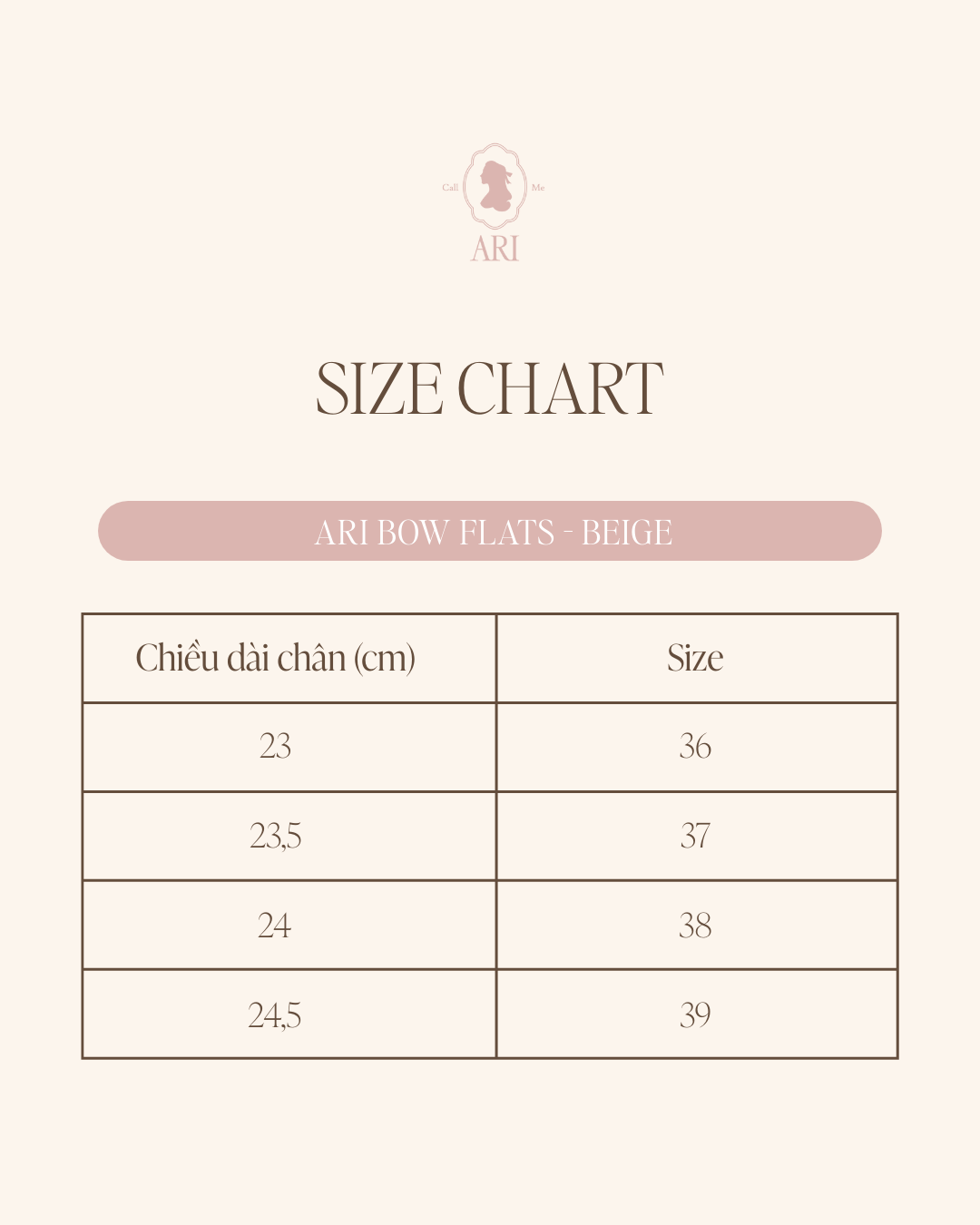  ARI BOW FLATS - BEIGE 