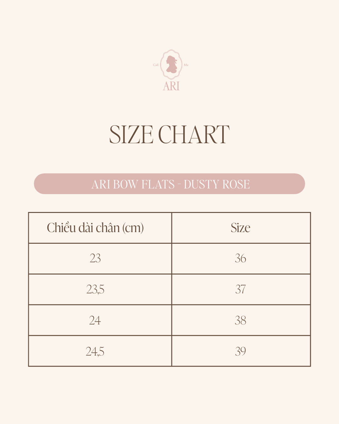  ARI BOW FLATS - DUSTY ROSE 