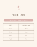  BUTTERFLY CARDIGAN - BEIGE 