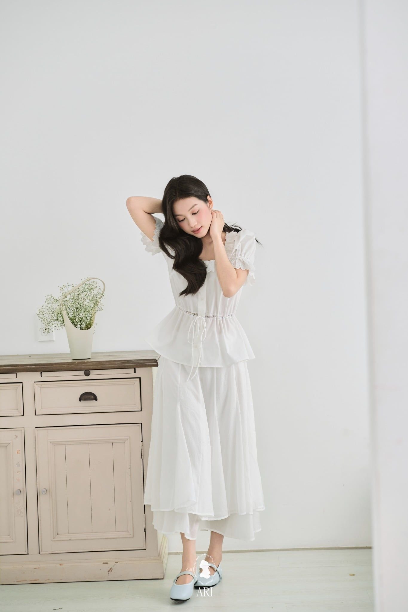  LOTUS MIDI SKIRT 