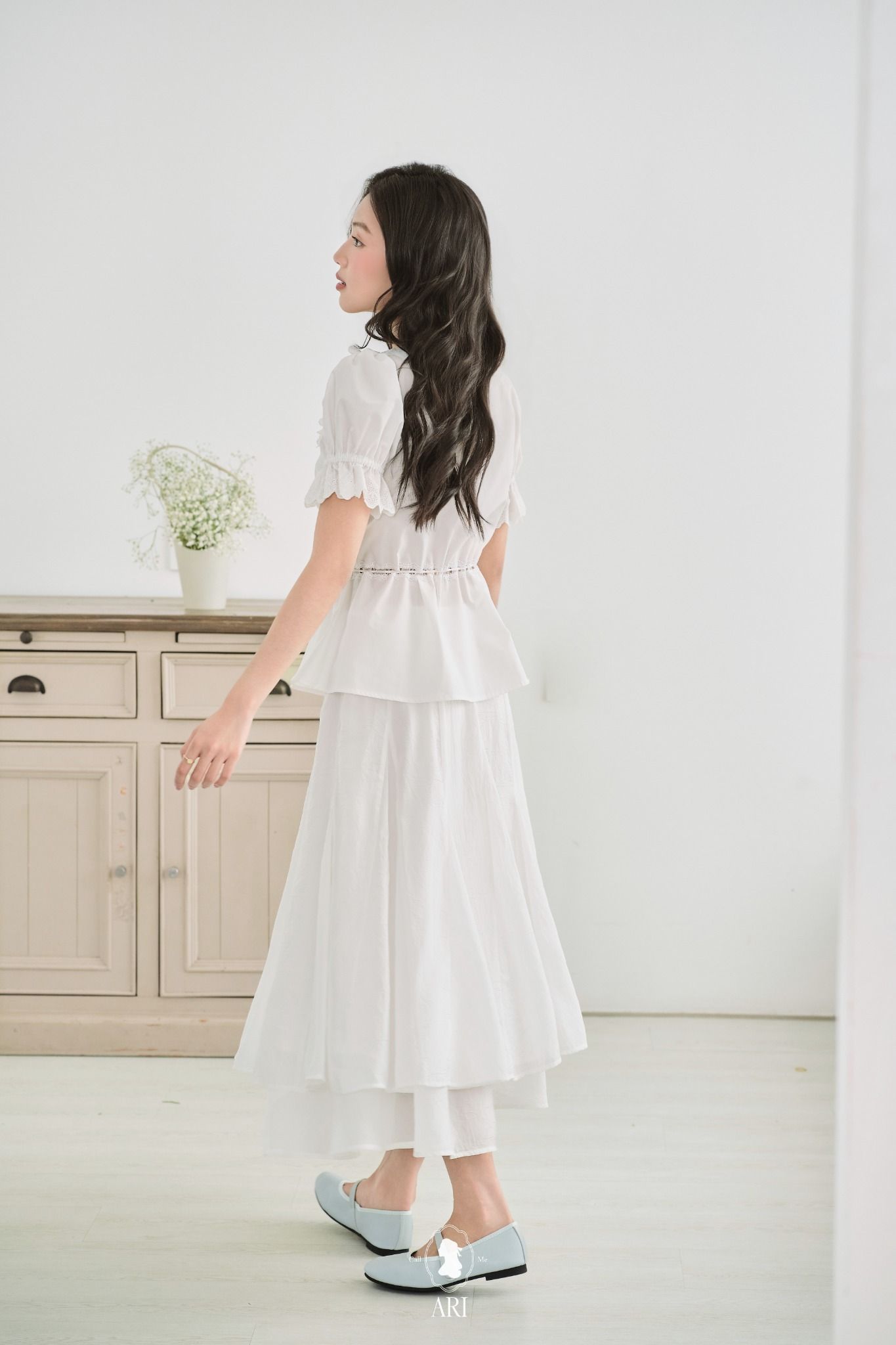  LOTUS MIDI SKIRT 