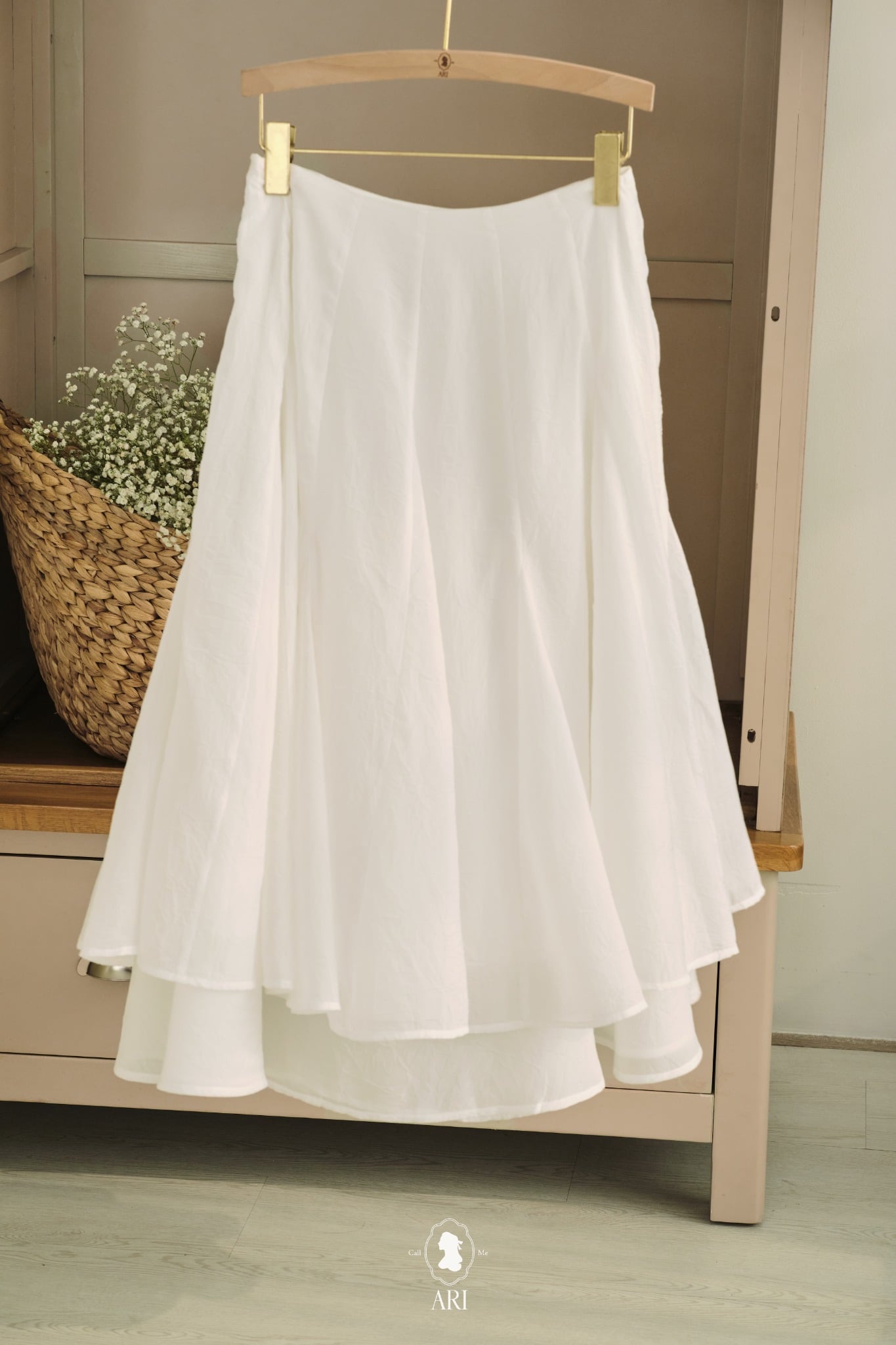  LOTUS MIDI SKIRT 