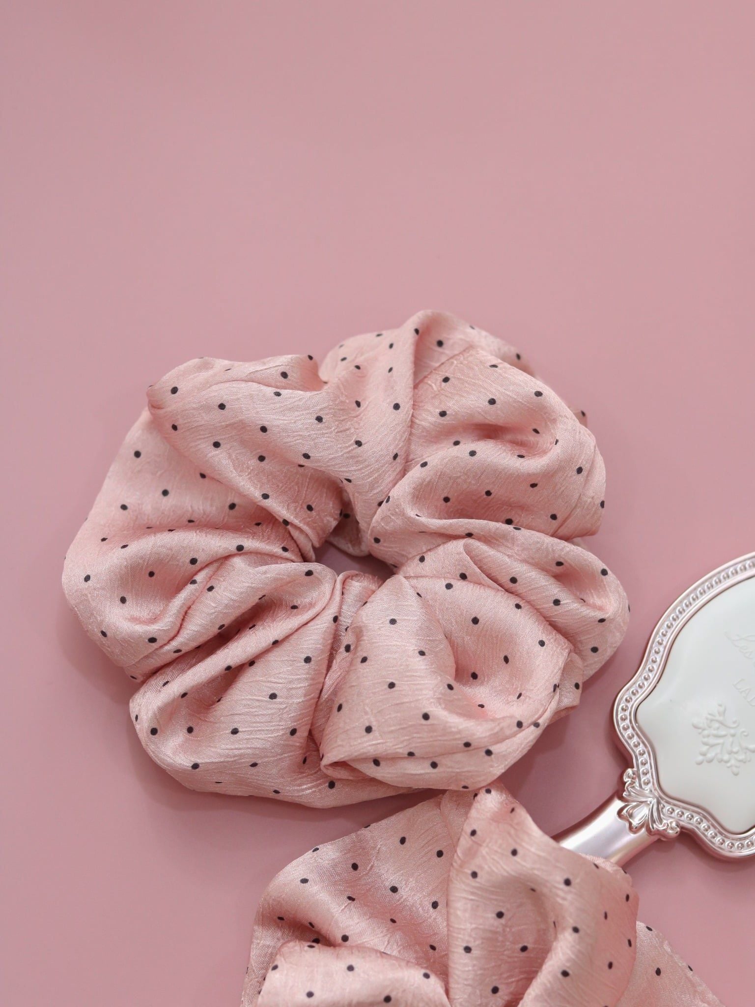  DOT & SILK SCRUNCHIES 