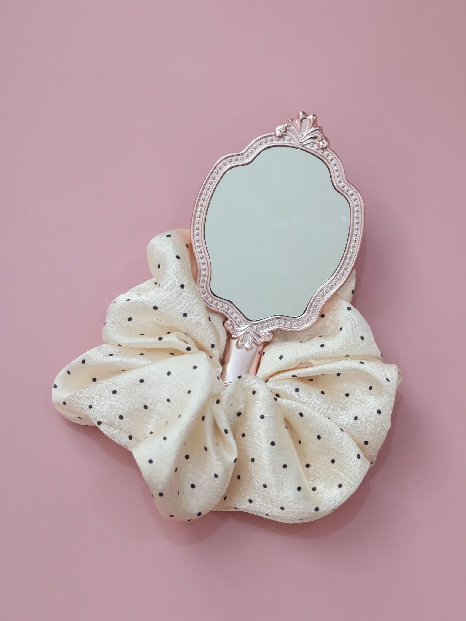  DOT & SILK SCRUNCHIES 