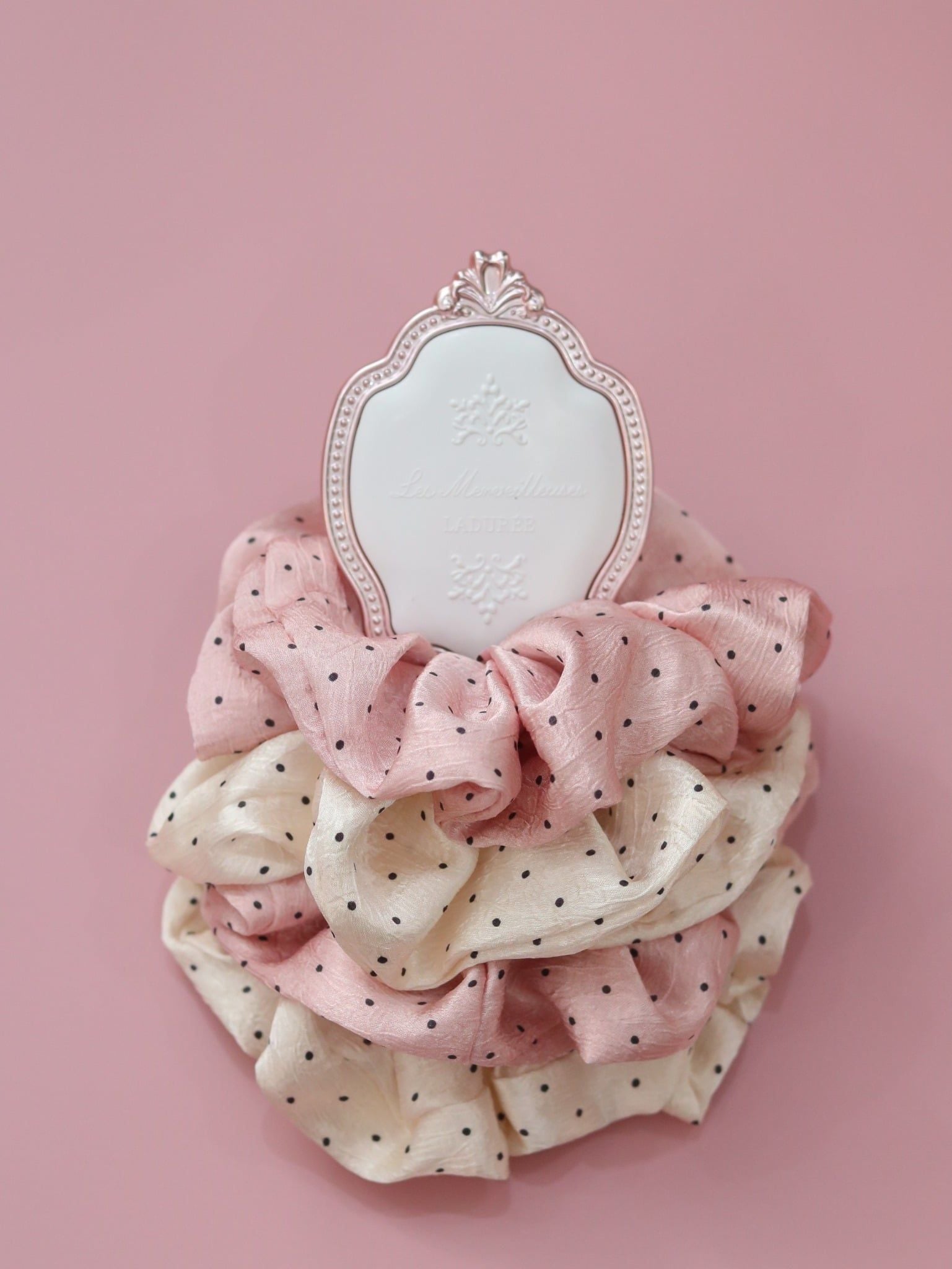  DOT & SILK SCRUNCHIES 