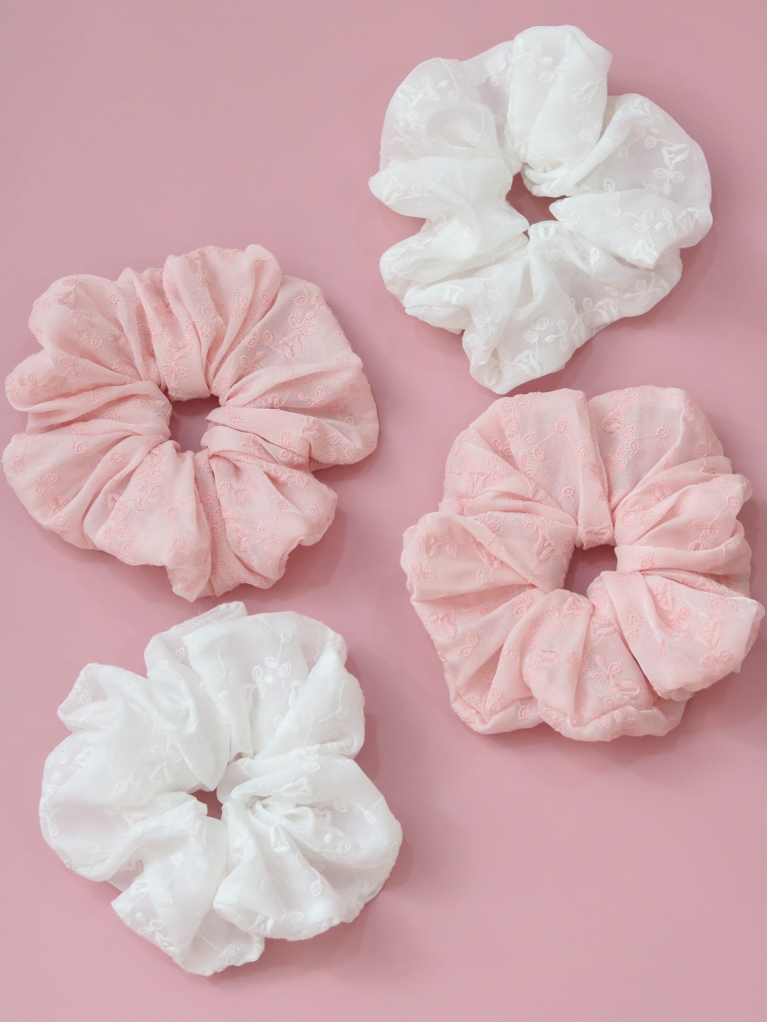  ORGANZA SCRUNCHIES 