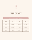  LINEN ALINE SKIRT - BROWN 