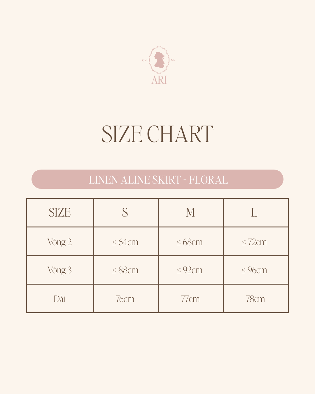  LINEN ALINE SKIRT - FLORAL 