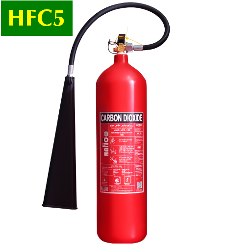  Bình chữa cháy khí CO2 5kg Hafico HFC5 CÓ TEM KIỂM ĐỊNH 
