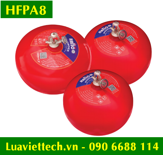  Bình cầu chữa cháy tự động bột khô ABC 8kg Hafico HFPA8 CÓ TEM KIỂM ĐỊNH 