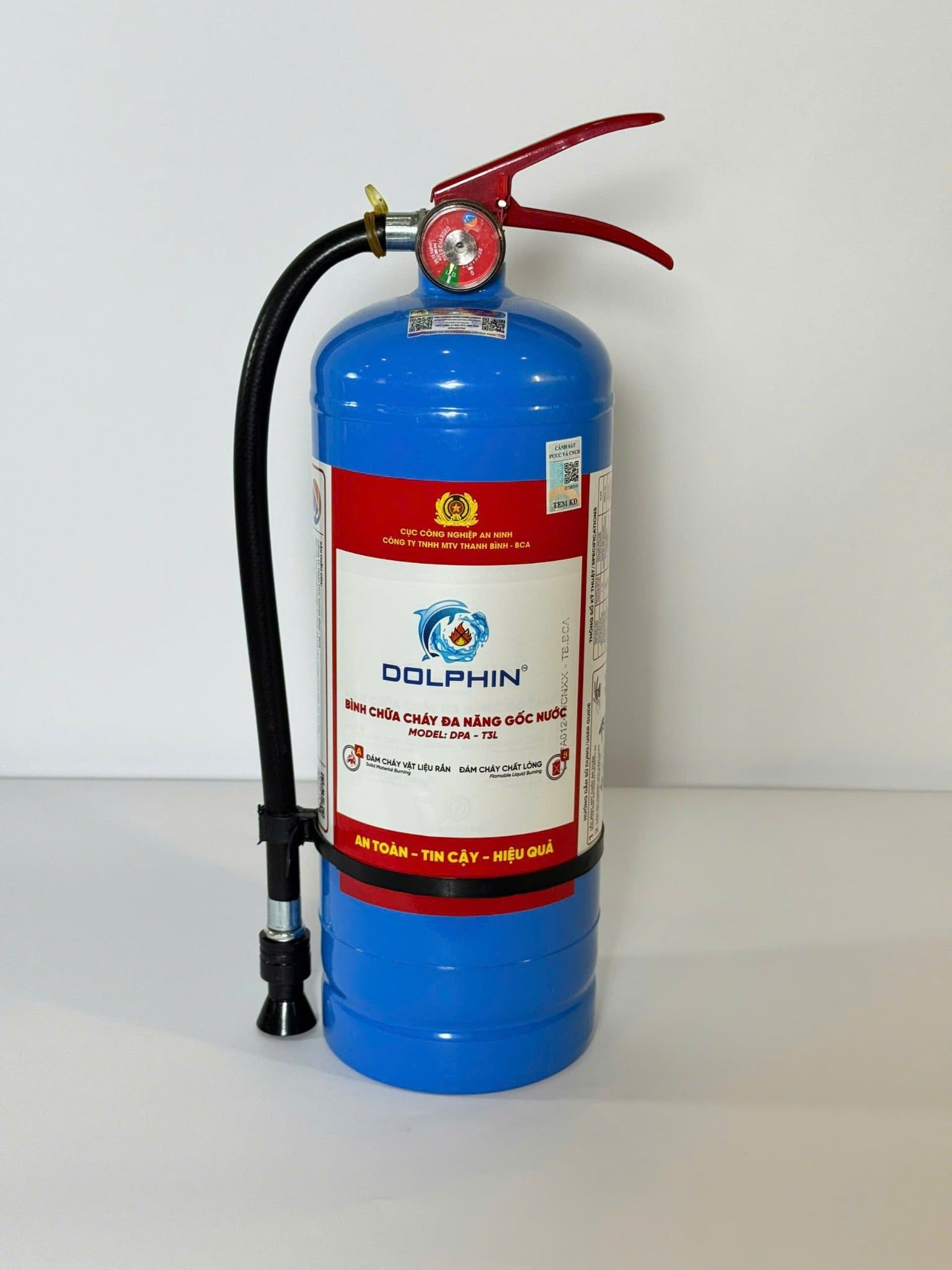  Bình chữa cháy đa năng gốc nước 3.5 lít Dolphin DPA-T3PL có tem kiểm định 