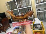  Điếu cày điêu khắc Cá chép hóa rồng 