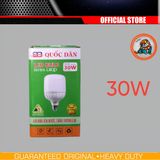 Bóng đèn LED BULB trụ  30w , 40w , 50w Quốc Dân- thân nhựa ánh sáng trắng 