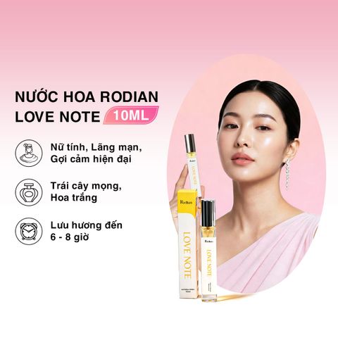 [Set quà tặng] Combo 2 chai nước hoa Soft Day 30ml và Love Note 10ml nhà Rodian
