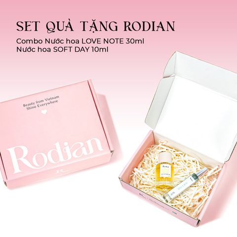 [Set quà tặng] Combo 2 chai nước hoa Love Note 30ml và Soft Day 10ml nhà Rodian