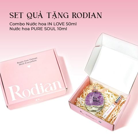 [Set quà tặng] Combo 2 chai nước hoa In Love 50ml và Pure Soul 10ml nhà Rodian