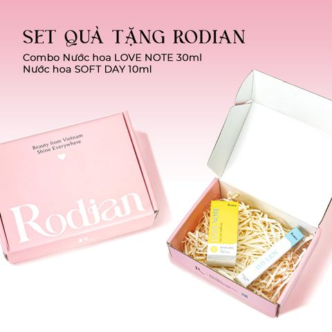 [Set quà tặng] Combo 2 chai nước hoa Love Note 30ml và Soft Day 10ml nhà Rodian