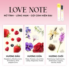 [Set quà tặng] Combo 3 chai nước hoa Pure Soul, Soft Day, Love Note dung tích 10ml nhà Rodian