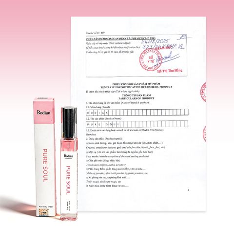 [Set quà tặng] Combo 3 chai nước hoa Pure Soul, Soft Day, Love Note dung tích 10ml nhà Rodian