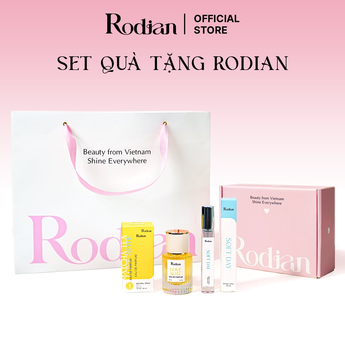 [Set quà tặng] Combo 2 chai nước hoa Love Note 30ml và Soft Day 10ml nhà Rodian