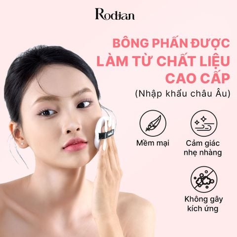 PHẤN PHỦ BỘT KIỀM DẦU RODIAN MỊN LÌ TỰ NHIÊN, LÀNH TÍNH TỪ 09 LOẠI THỰC VẬT