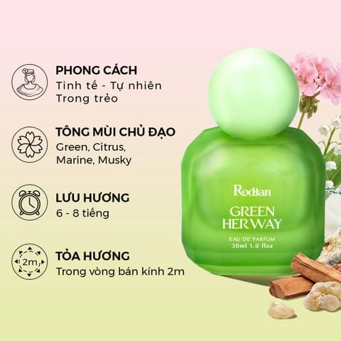 [Pre-Order] NƯỚC HOA NỮ RODIAN GREEN HER WAY