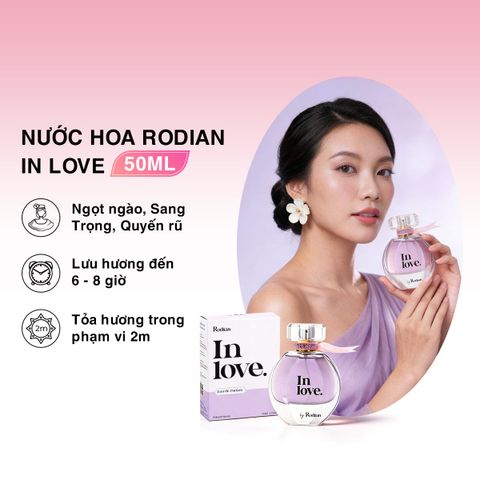 [Set quà tặng] Combo 2 chai nước hoa In Love 50ml và Pure Soul 10ml nhà Rodian