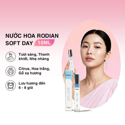 [Set quà tặng] Combo 2 chai nước hoa Love Note 30ml và Soft Day 10ml nhà Rodian