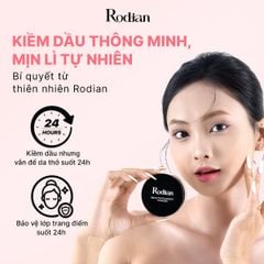 PHẤN PHỦ BỘT KIỀM DẦU RODIAN MỊN LÌ TỰ NHIÊN, LÀNH TÍNH TỪ 09 LOẠI THỰC VẬT