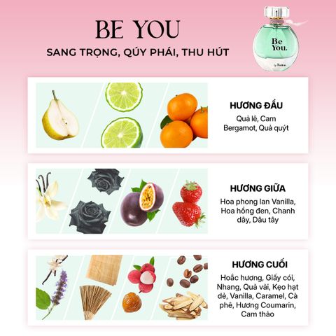 [SET QUÀ TẶNG] Combo Nước hoa Rodian Be You 50ml và Nước Hoa Rodian In Love 50ml
