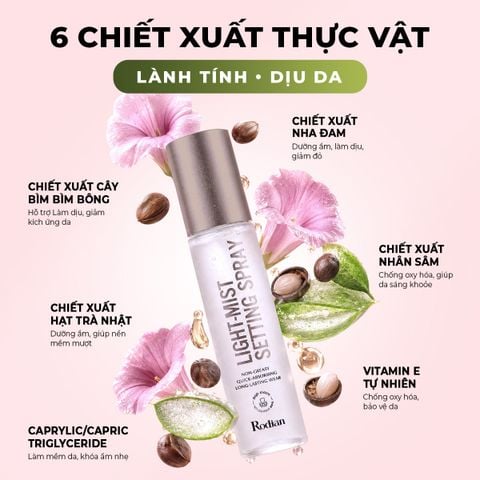 XỊT KHOÁ NỀN RODIAN LIGHT-MIST SETTING SPRAY