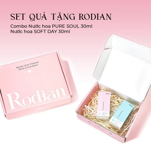 [Set quà tặng] Combo 2 chai nước hoa Soft Day, Pure Soul dung tích 30ml nhà Rodian