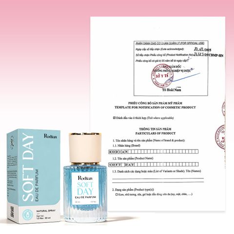 [SET QUÀ TẶNG] Combo 3 chai nước hoa Love Note, Soft Day, Matcha Tea dung tích 30ml