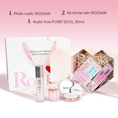 [SET QUÀ TẶNG] Combo Phấn Nước Rodian Glow Fit R01, Xịt Khóa Nền RODIAN LIGHT - MIST SETTING SPRAY Soft matte loại 80ml và Nước Hoa Rodian Pure Soul 30ml