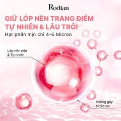 PHẤN PHỦ BỘT KIỀM DẦU RODIAN MỊN LÌ TỰ NHIÊN, LÀNH TÍNH TỪ 09 LOẠI THỰC VẬT
