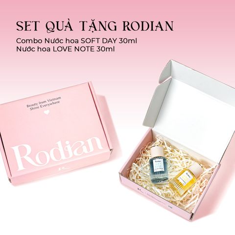 [Set quà tặng] Combo 2 chai nước hoa Soft Day, Love Note dung tích 30ml nhà Rodian