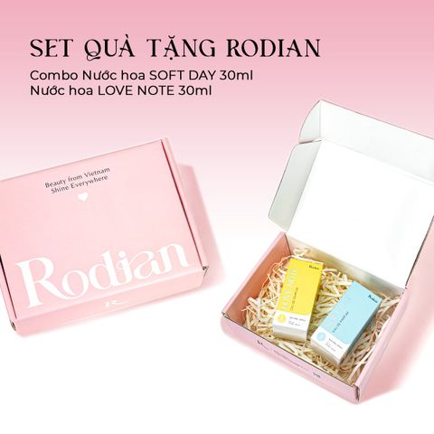 [Set quà tặng] Combo 2 chai nước hoa Soft Day, Love Note dung tích 30ml nhà Rodian