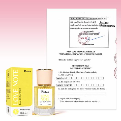[Set quà tặng] Combo 3 chai nước hoa Pure Soul, Love Note, Matcha Tea dung tích 30ml nhà Rodian