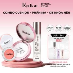 Combo Cushion Chống Nắng Rodian Glow Fit - Phấn Má Hồng - Xịt Khóa Nền Trang Điểm Rodian Light