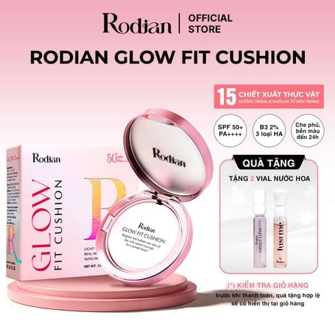 PHẤN NƯỚC RODIAN GLOW FIT CUSHION CHE PHỦ HOÀN HẢO, MỎNG NHẸ VÀ CHỐNG NẮNG SPF50+/PA++++