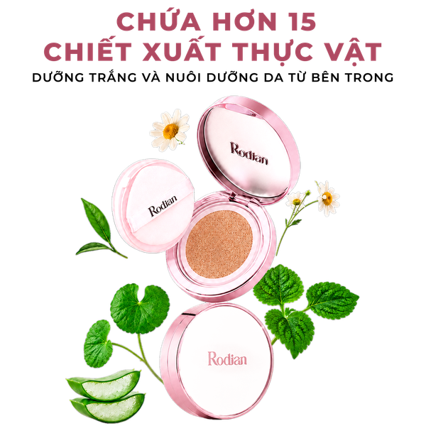 PHẤN NƯỚC RODIAN GLOW FIT CUSHION CHE PHỦ HOÀN HẢO, MỎNG NHẸ VÀ CHỐNG NẮNG SPF50+/PA++++