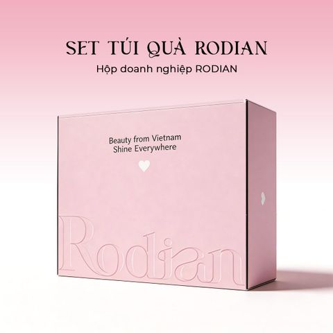Hộp Quà Doanh Nghiệp mix combo và Túi quà tặng Rodian kèm rơm