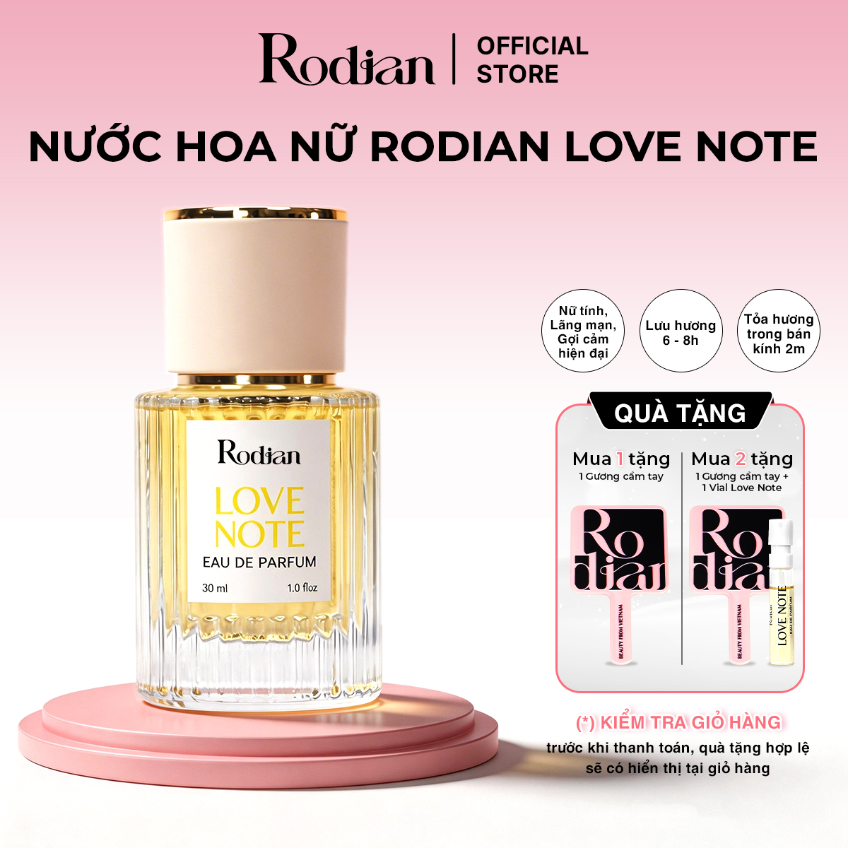 NƯỚC HOA NỮ RODIAN LOVE NOTE