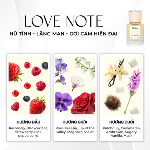 NƯỚC HOA NỮ RODIAN LOVE NOTE