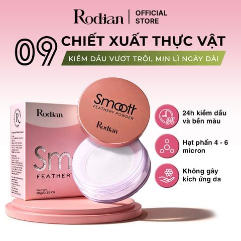 PHẤN PHỦ BỘT KIỀM DẦU RODIAN MỊN LÌ TỰ NHIÊN, LÀNH TÍNH TỪ 09 LOẠI THỰC VẬT